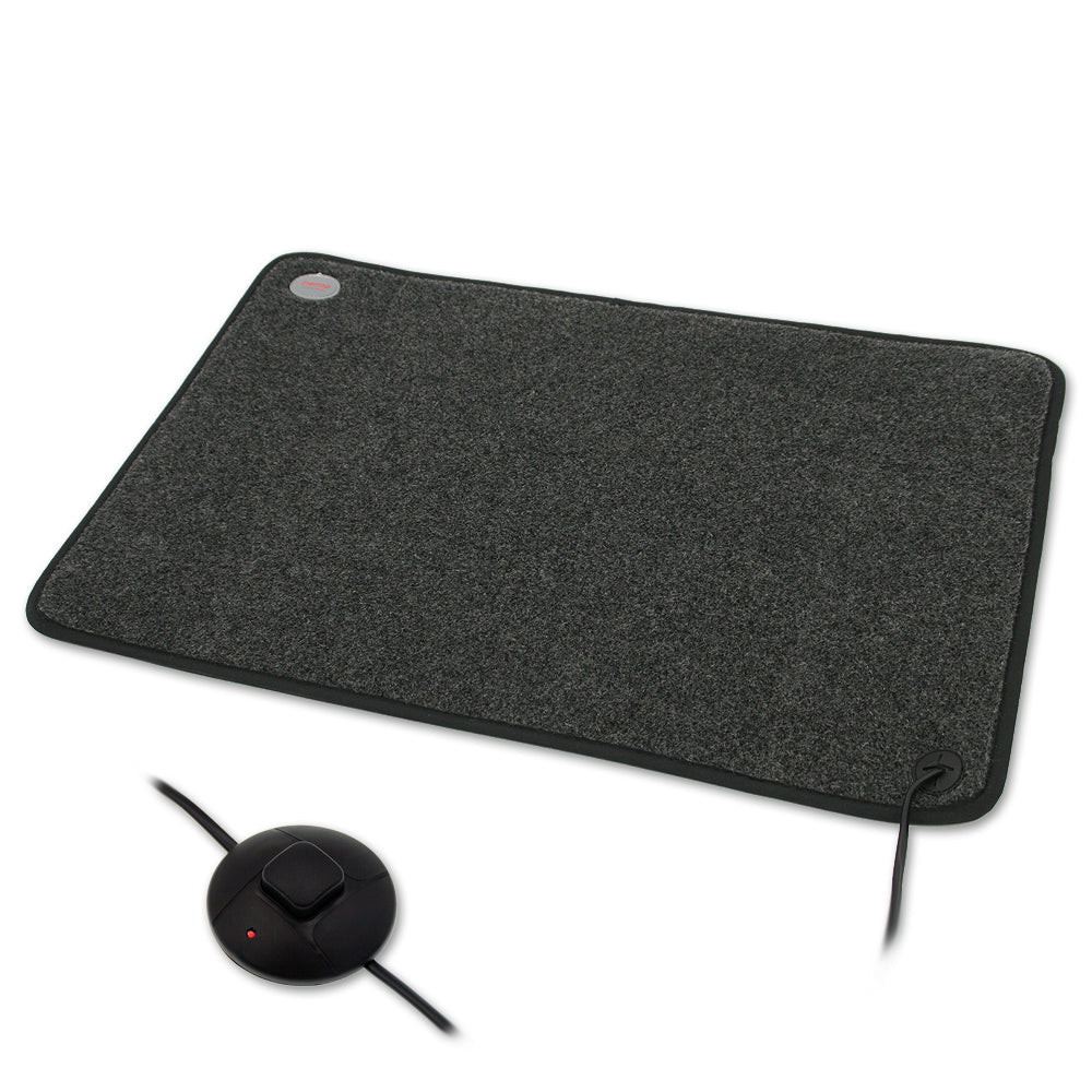 Covoras incalzitor pentru picioare, din mocheta, 85W, dimensiune 39 x 59 cm