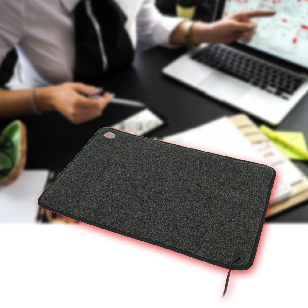 Covoras incalzitor pentru picioare, din mocheta, 85W, dimensiune 39 x 59 cm