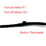 Cablu autoreglabil antiinghet conducte 10W/m - Cablu degivrare 2m, cu termostat si stecher