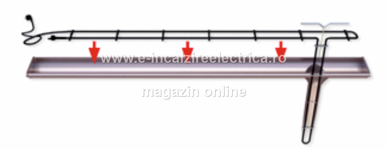 Kit degivrare jgheaburi si burlane, lungime 41m