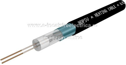 Cablu degivrare bifilar 1070W, pentru jgheaburi si burlane cu lungime de 26.50m