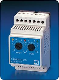 Termostat analogic ETR2, pentru degivrare jgheaburi, degivrare burlane, degivrare alei