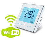 Cronotermostat WIFI,  digital programabil, butoane tactile, pentru comanda sistemelor electrice de incalzire in pardoseala + panouri infrarosu _ STOC EPUIZAT