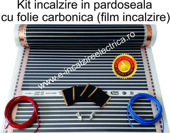 Kit incalzire pardoseala cu film incalzire - Kit montaj pentru 0.5 mp