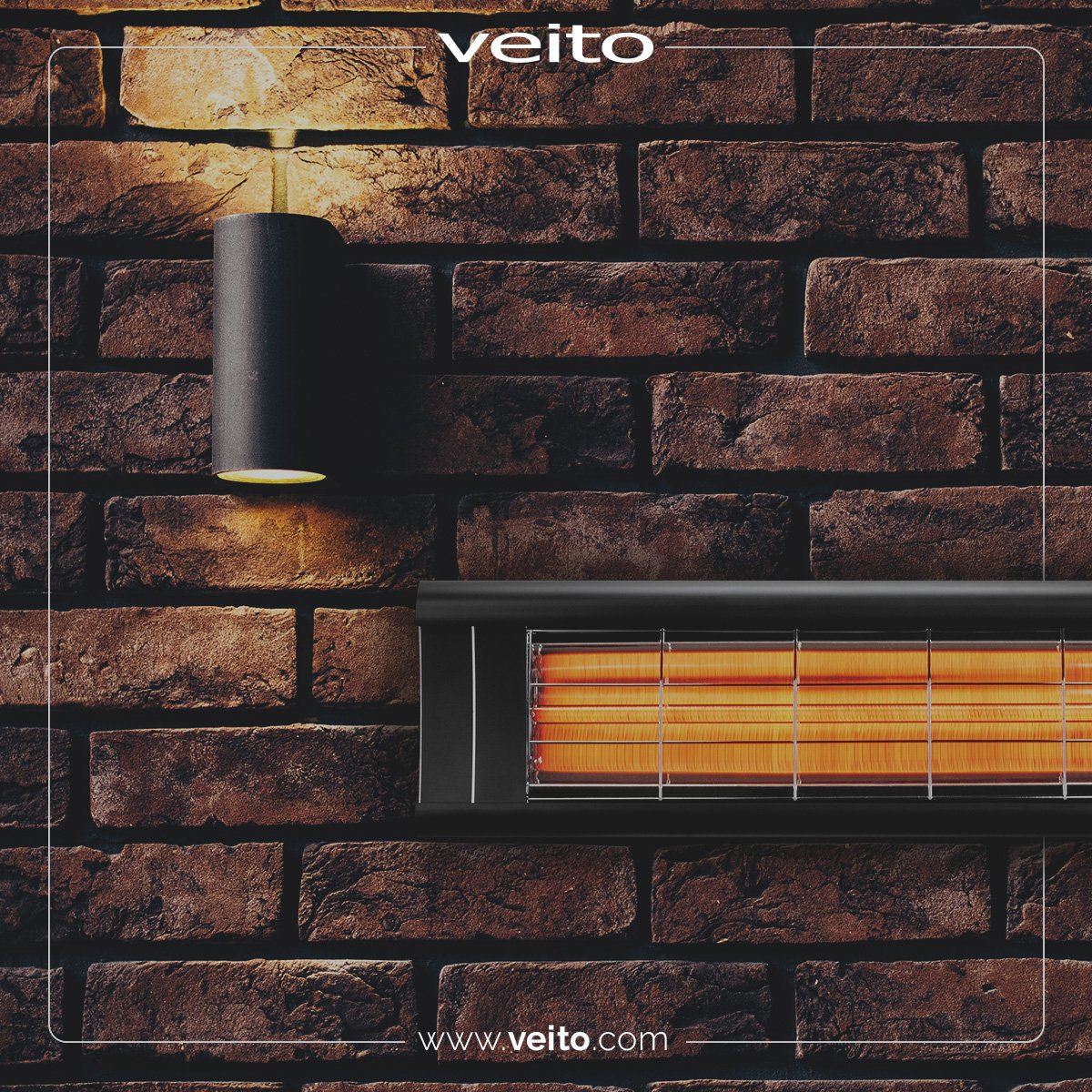 Panou radiant infrarosu Veito AERO S 2500 W , patru trepte de putere + telecomanda _ STOC EPUIZAT