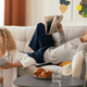 Amenajare living apartament mic pentru mai mult spațiu