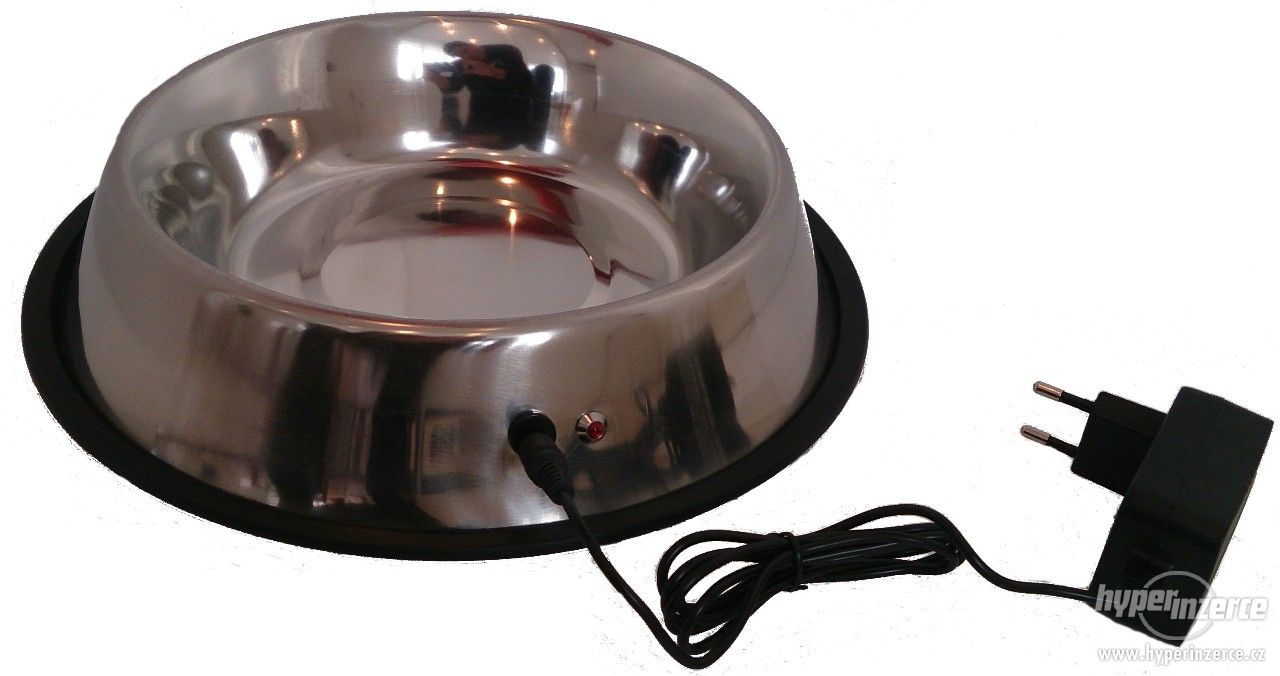 Castron apa din inox, incalzit, pentru catei