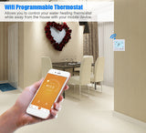 Termostat WIFI,  digital programabil, butoane tactile, pentru comanda sistemelor electrice de incalzire in pardoseala + panouri infrarosu