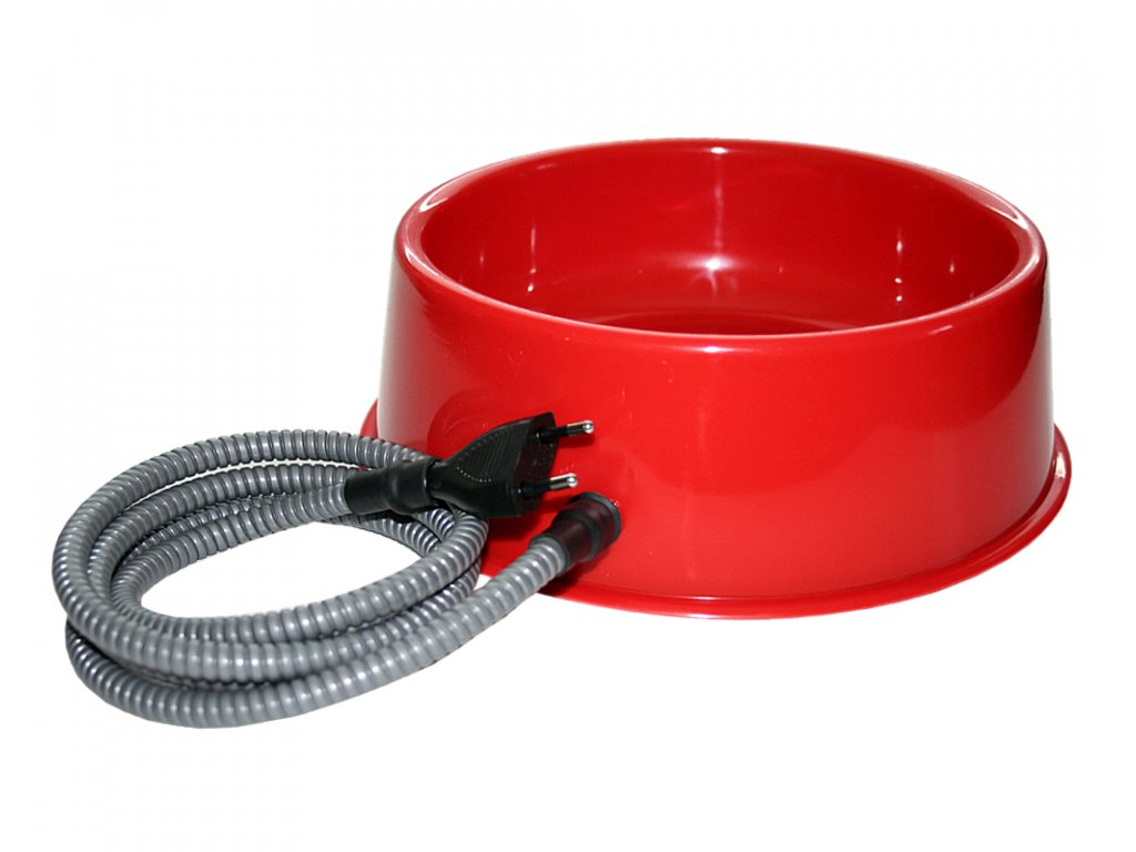 Castron apa incalzit, din plastic, pentru catei