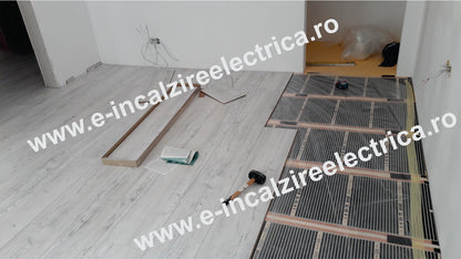 Kit incalzire pardoseala cu film incalzire +termostat digital, pentru 12.50 mp