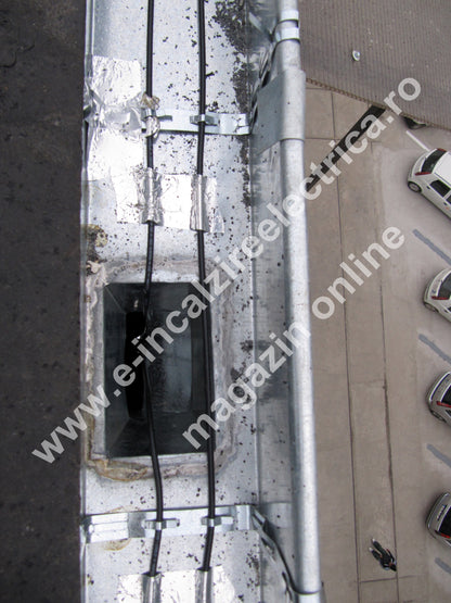 Cablu degivrare  bifilar 2300 W, pentru jgheaburi si burlane cu lungime de 58.50m