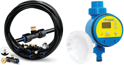 Kit racire terasa cu programator : Kit 12m, 12 duze alama + programator functionare