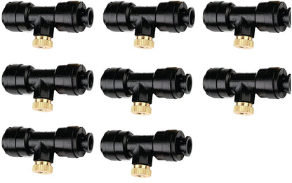 Kit racire terasa : Kit 15m racire exterioara, 15 duze alama, culoare negru