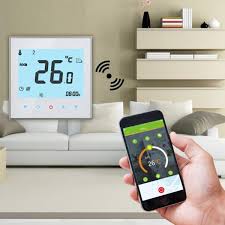 Cronotermostat WIFI,  digital programabil, butoane tactile, pentru  incalzire in pardoseala + panouri infrarosu