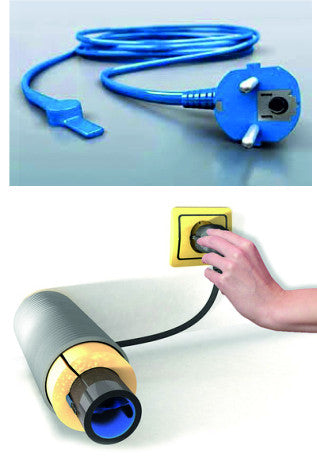 Cablu antiinghet conducte – Kit 10m degivrare conducte, cu termostat si stecher
