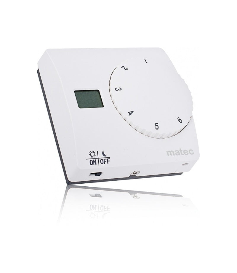 Termostat analogic pentru comanda sistemelor electrice de incalzire in pardoseala + panouri infrarosu
