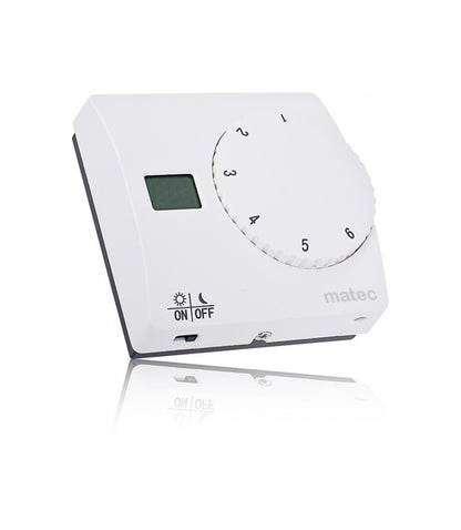 Termostat analogic pentru comanda sistemelor electrice de incalzire in pardoseala + panouri infrarosu