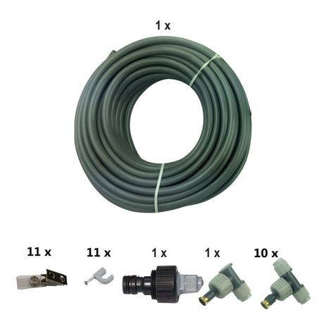 Kit racire terasa : kit racire 20m, 10duze pulverizare din alama  - STOC EPUIZAT -
