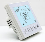 Termostat digital programabil, butoane tactile, pentru comanda sistemelor electrice de incalzire in pardoseala + panouri infrarosu
