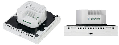 Termostat digital programabil, butoane tactile, pentru comanda sistemelor electrice de incalzire in pardoseala + panouri infrarosu